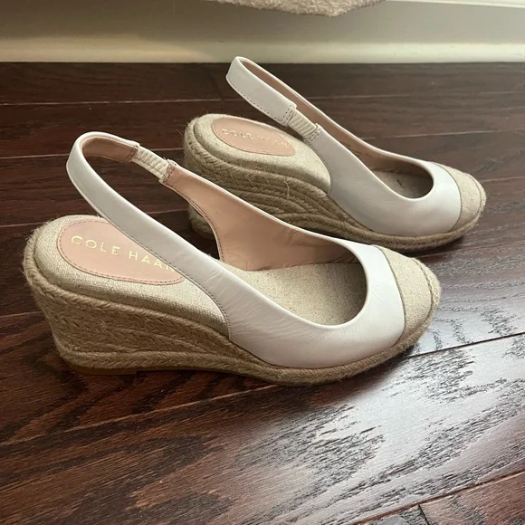 Cole Haan Cloudfeel Espadrille Sling Back Wedge - Picture 2 of 3
